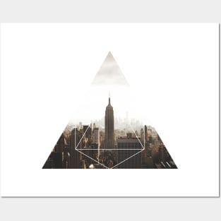 Empire State Building Geometric Photography Posters and Art